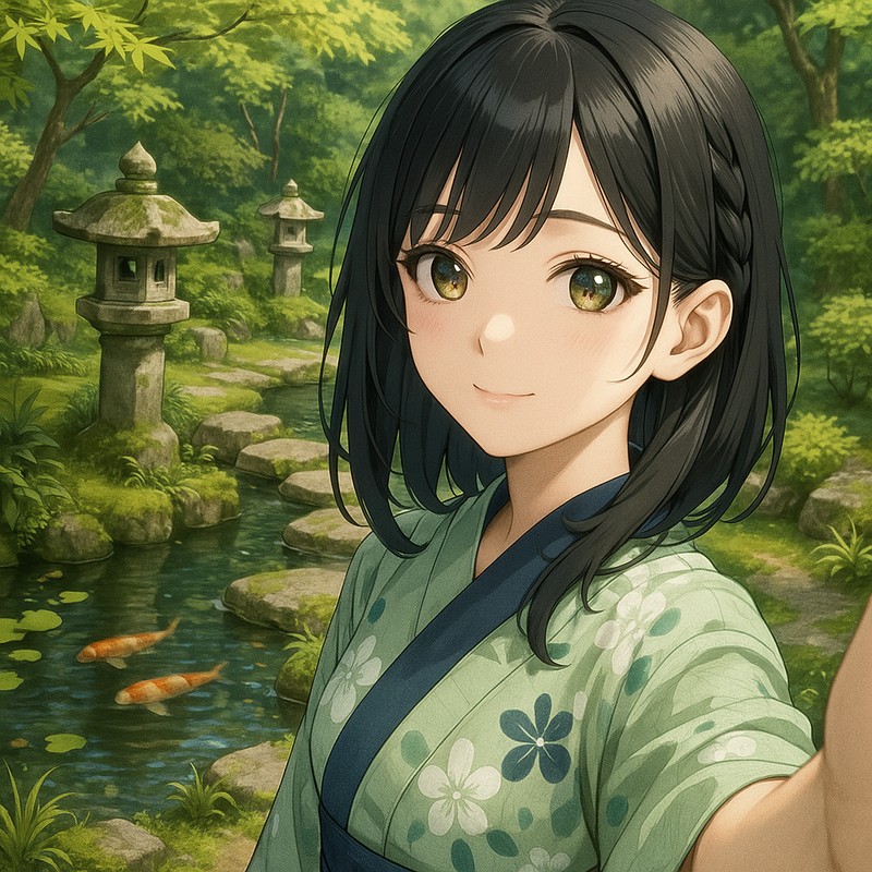 日本庭園のAIイラスト|背景用プロンプト紹介