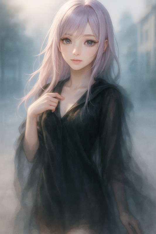 影のローブをAIで再現したイラスト|プロンプト紹介