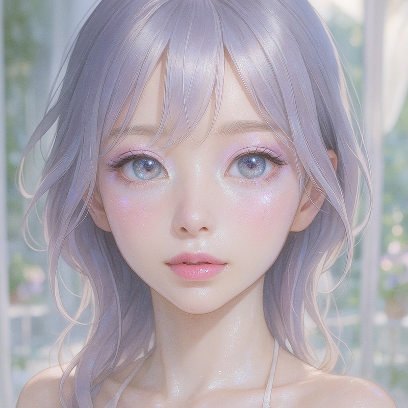 妖精メイクの美少女AIイラスト