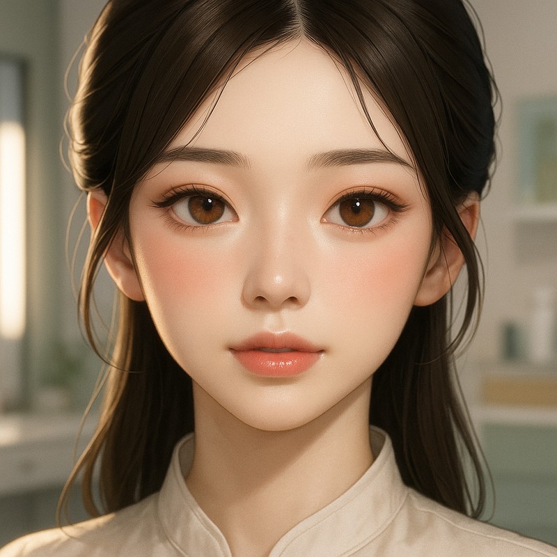 中国メイクの美少女AIイラスト