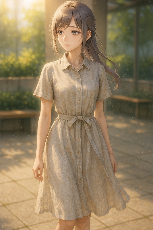 リネン素材を再現したAIイラスト|プロンプト紹介