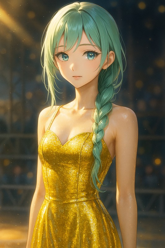 ラメ素材を再現したAIイラスト|プロンプト紹介
