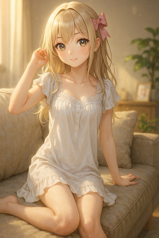 ナイティを着る美少女AIイラスト|プロンプト紹介