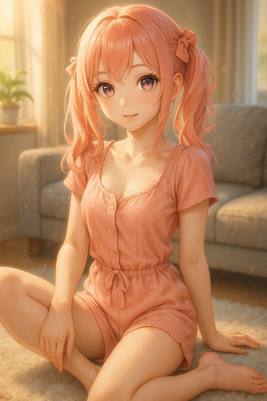 ロンパースを着る美少女AIイラスト|プロンプト紹介