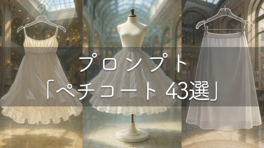 ペチコート・ペチパンツのプロンプト43選とスカートとの合わせ方の解説【画像AI】