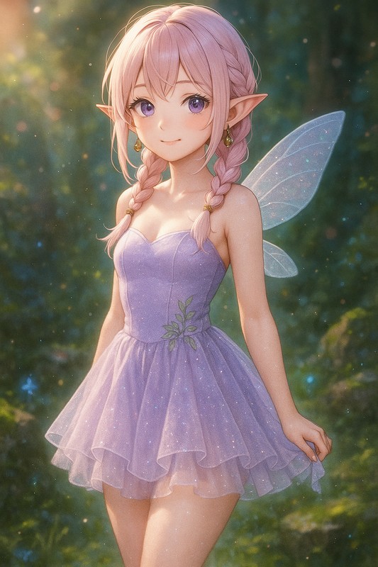 妖精・ピクシーの服のAIイラスト|プロンプト紹介(ファンタジー)