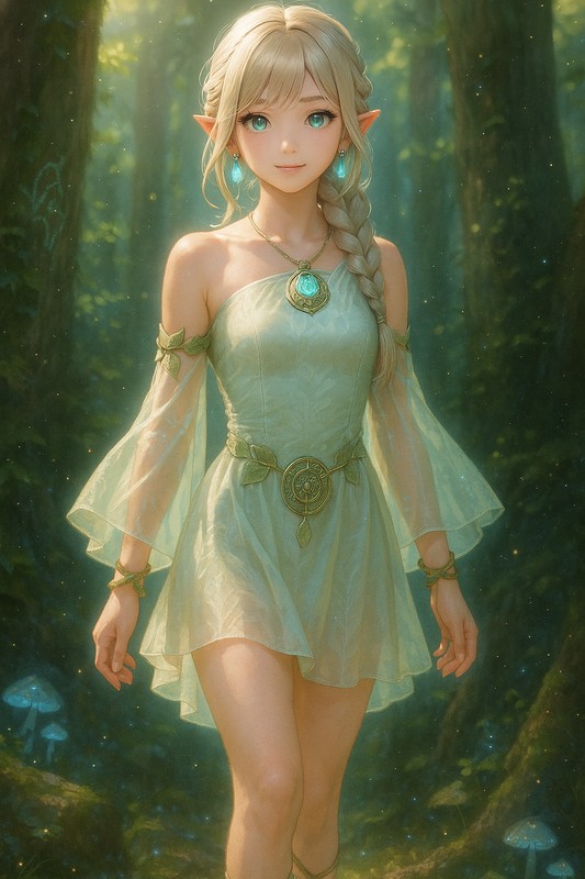 エンチャンターの服のAIイラスト|プロンプト紹介(ファンタジー)
