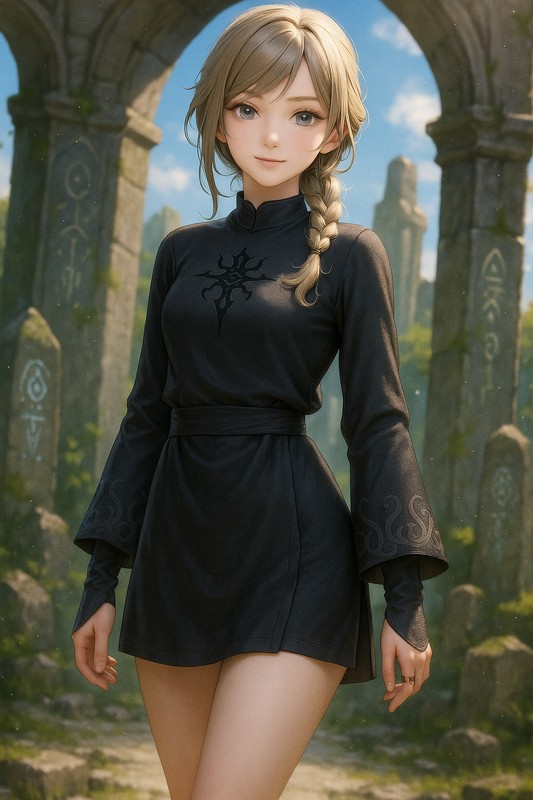 呪術師の服のAIイラスト|プロンプト紹介(ファンタジー)