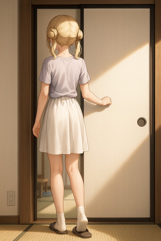 引き戸のAIイラスト|プロンプト紹介用