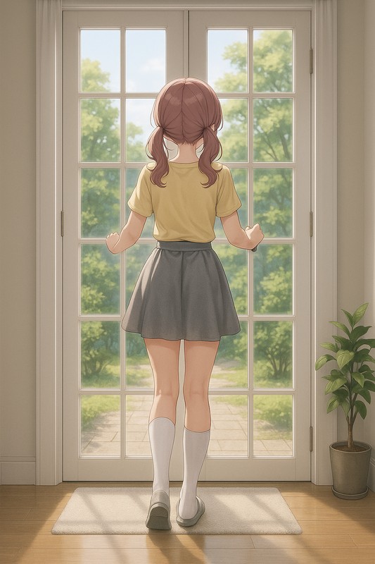 フレンチドアのAIイラスト|プロンプト紹介用
