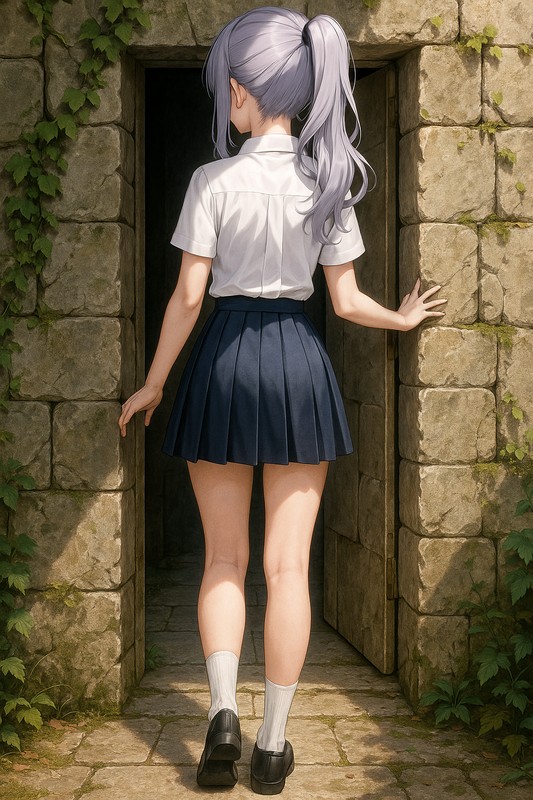 秘密の扉のAIイラスト|プロンプト紹介用