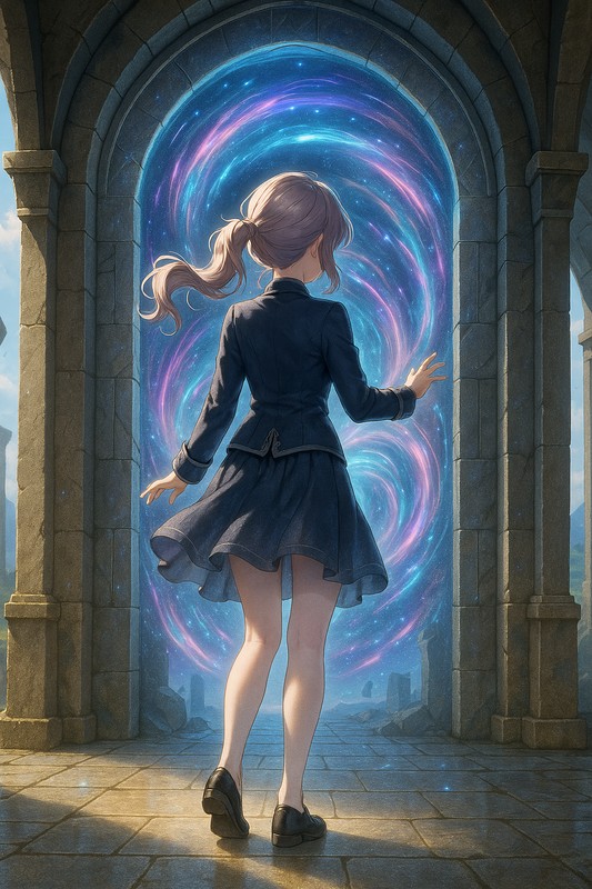 異世界の扉のAIイラスト|プロンプト紹介用