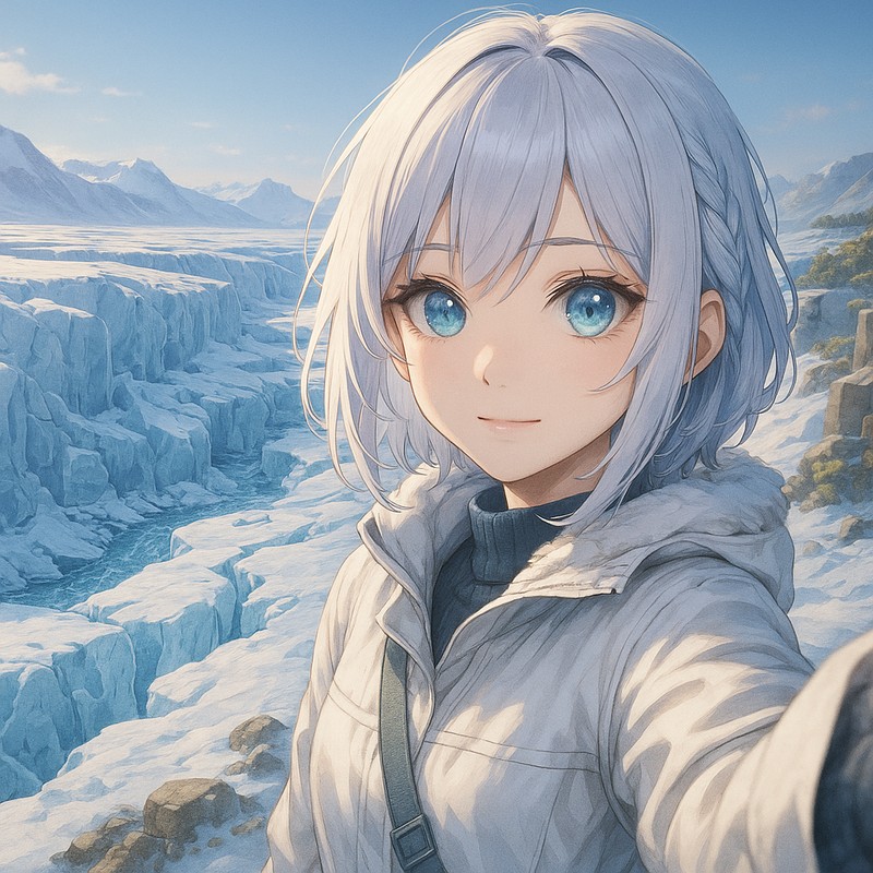 氷河地帯のAIイラスト|背景用プロンプト紹介
