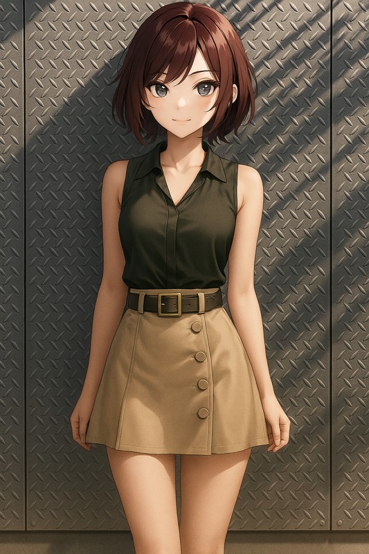 ダイヤモンドプレート金属壁のAIイラスト|プロンプト紹介