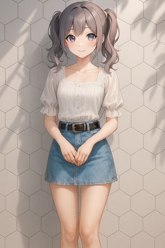 六角形マットタイル壁のAIイラスト|プロンプト紹介