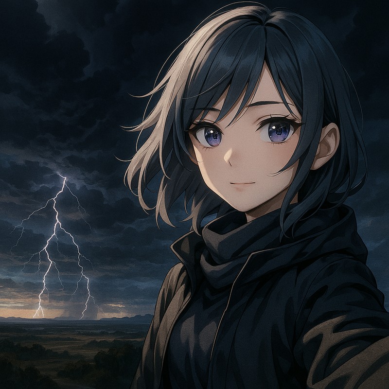 雷雲のAIイラスト|背景用プロンプト紹介