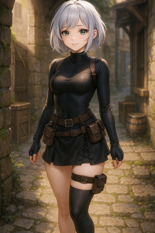 盗賊(Thief)の服のAIイラスト|プロンプト紹介(ファンタジー)