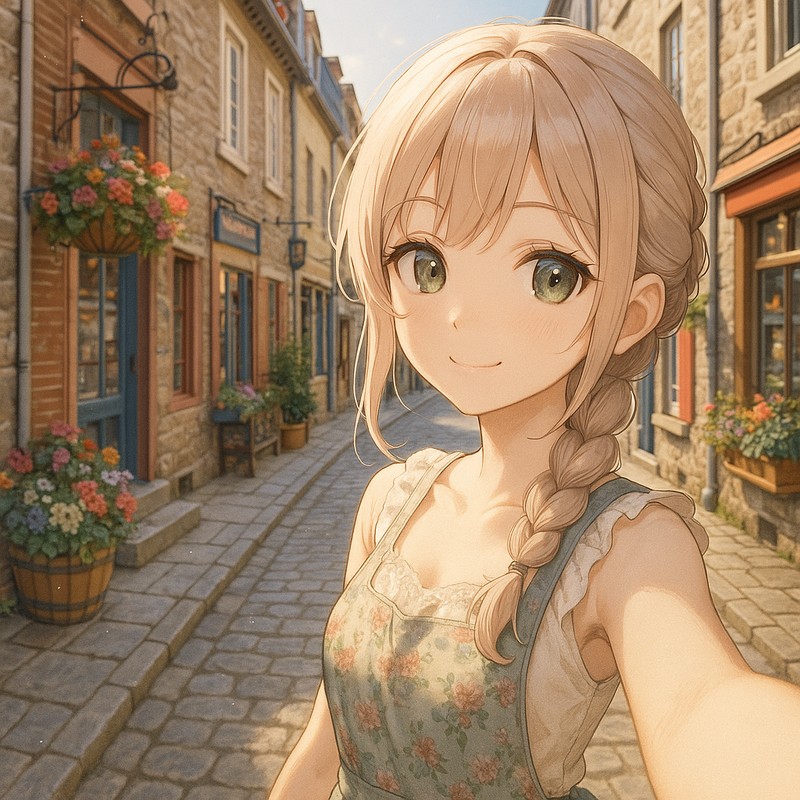 プティ・シャンプランのAIイラスト|プロンプト紹介・世界の街並み