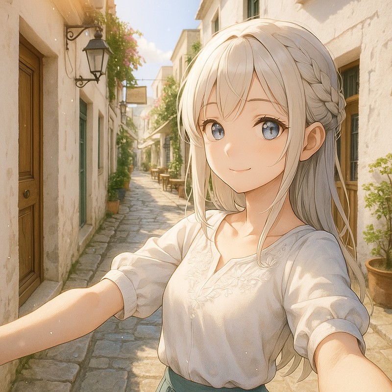 プラカ地区のAIイラスト|プロンプト紹介・世界の街並み