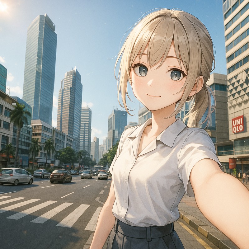 スナヤン通りのAIイラスト|プロンプト紹介・世界の街並み