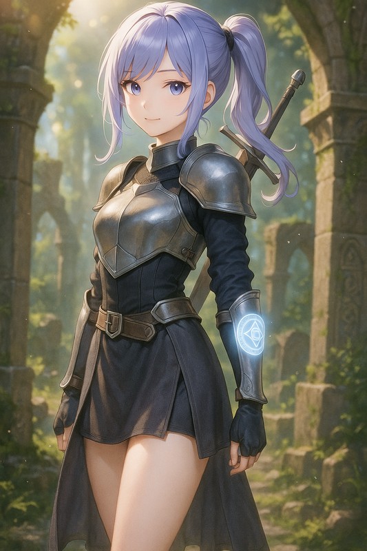 魔法騎士の服のAIイラスト|プロンプト紹介(ファンタジー)