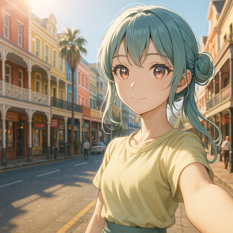 ロング・ストリート(ケープタウン)のAIイラスト|プロンプト紹介・世界の街並み