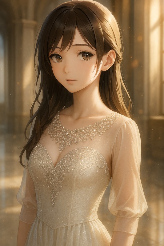 ビーズ装飾のある服を再現したAIイラスト|プロンプト紹介