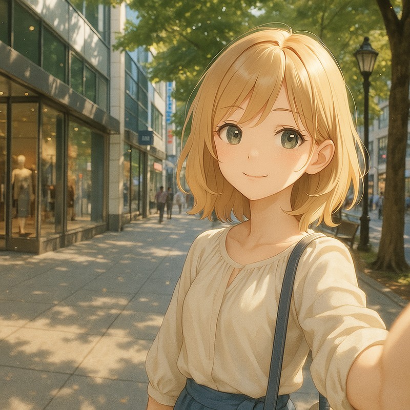 ロブソン・ストリートのAIイラスト|プロンプト紹介・世界の街並み