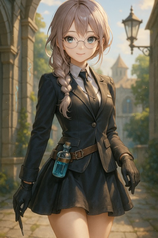 錬金術師の研究服のAIイラスト|プロンプト紹介(ファンタジー)