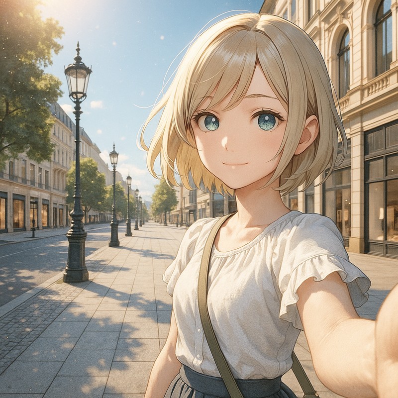 クアフュルステンダム通りのAIイラスト|プロンプト紹介・世界の街並み