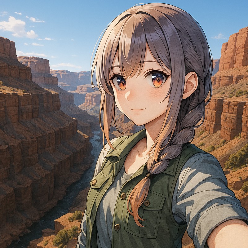 峡谷のAIイラスト|背景用プロンプト紹介