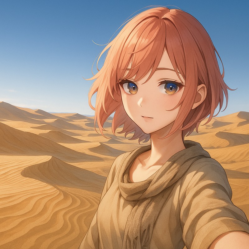 砂丘のAIイラスト|背景用プロンプト紹介