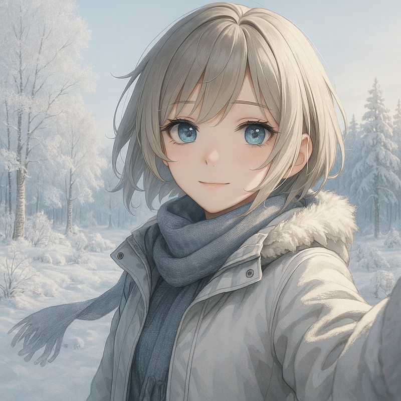 雪景色のAIイラスト|背景用プロンプト紹介