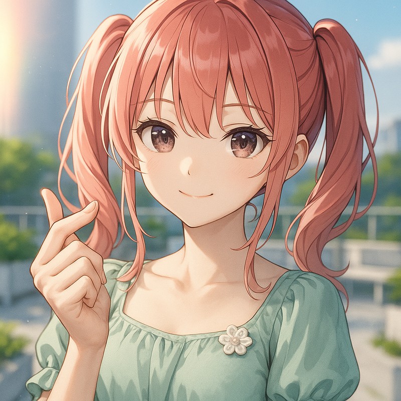 フィンガースナップをする美少女AIイラスト|プロンプト紹介