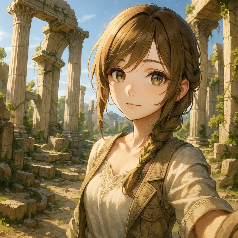古代遺跡のAIイラスト|背景用プロンプト紹介