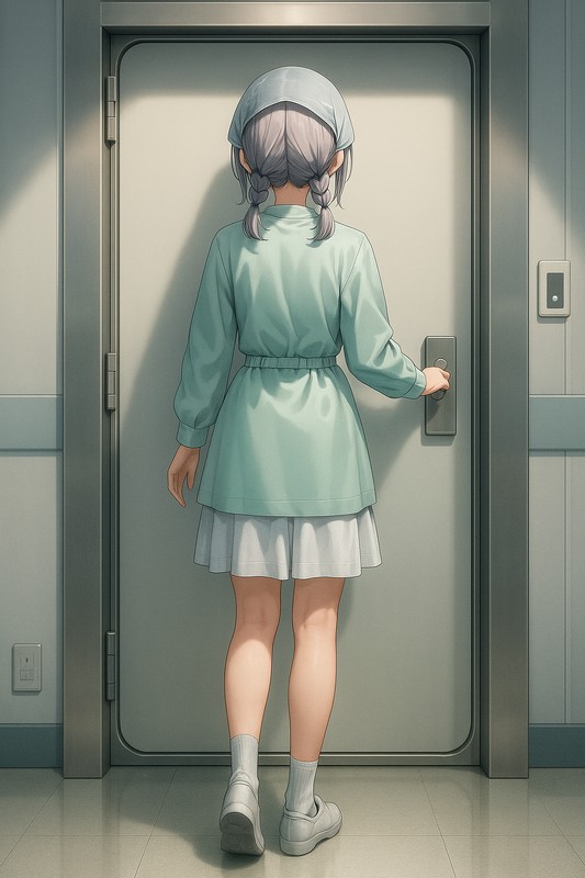 防護ドアのAIイラスト|プロンプト紹介用