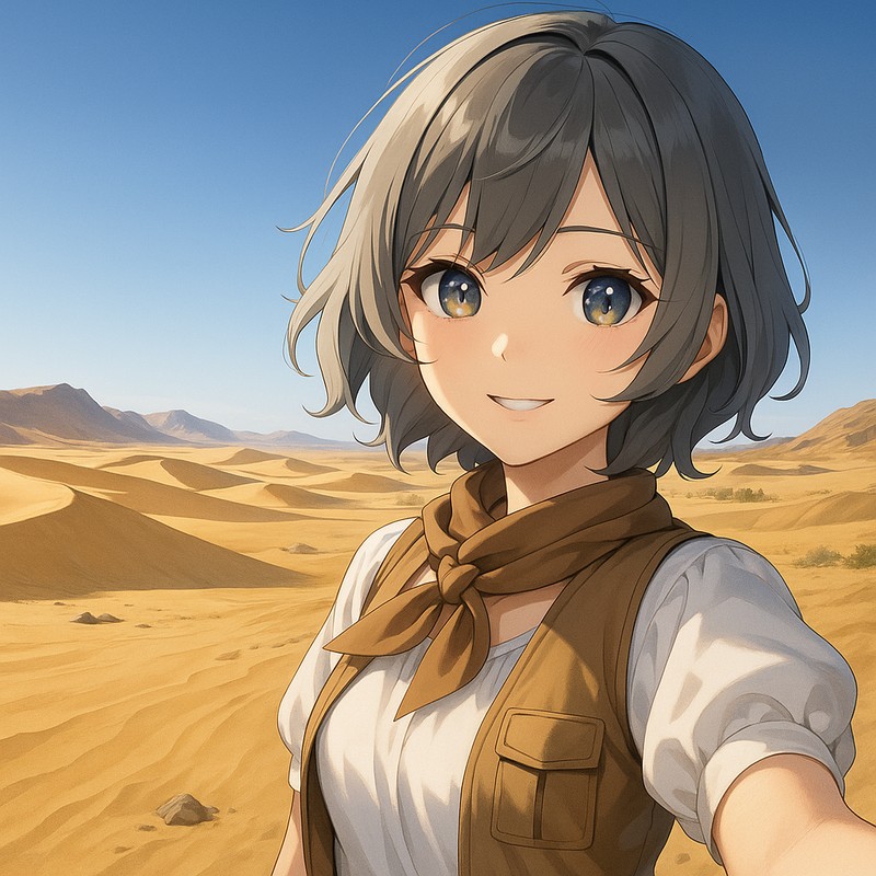 砂漠のAIイラスト|背景用プロンプト紹介