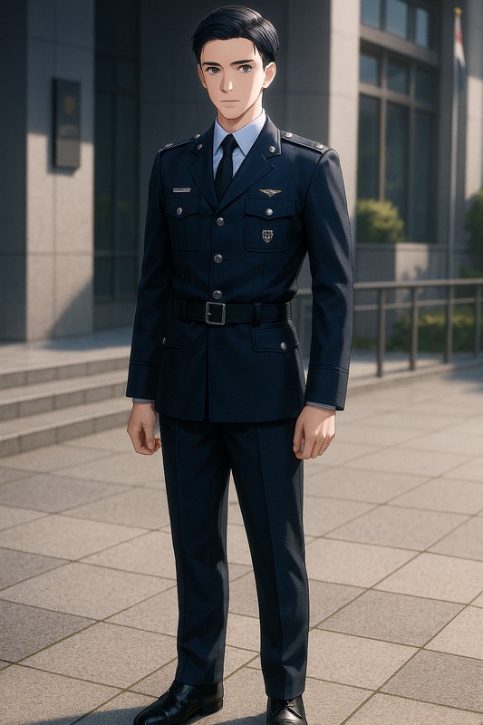 制服風スーツ(警察系)のAIイラスト|プロンプト紹介