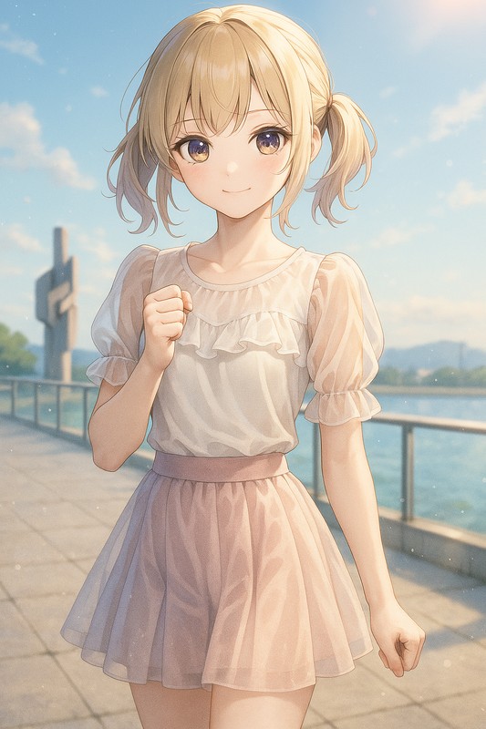 clenched fistの美少女イラスト生成例|プロンプト紹介