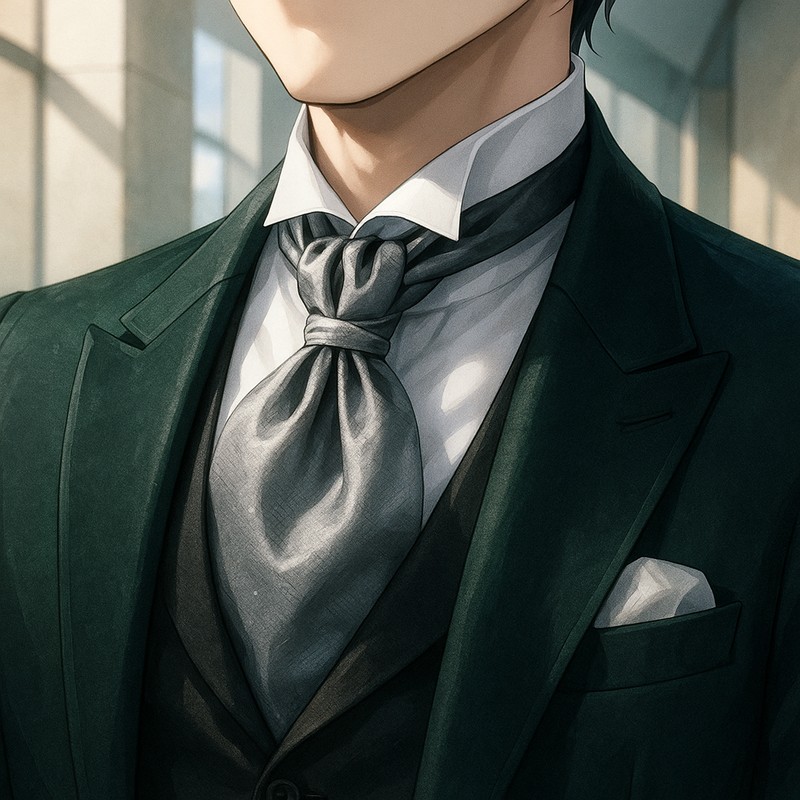 アスコットタイのAIイラスト|プロンプト紹介