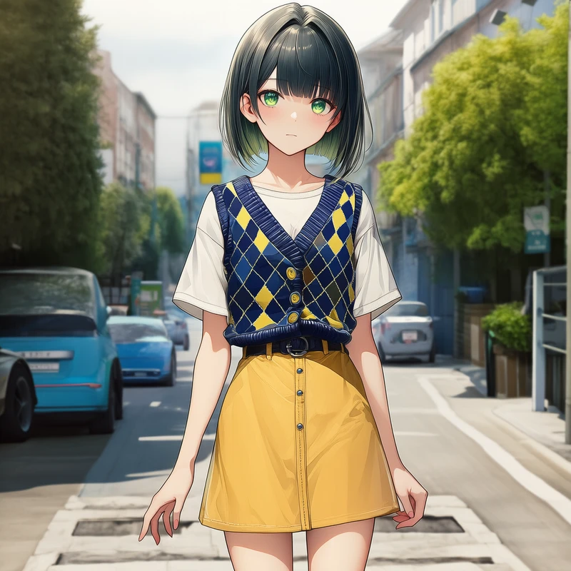 NovelAIで生成した昭和レトロ女子のAIイラスト作例