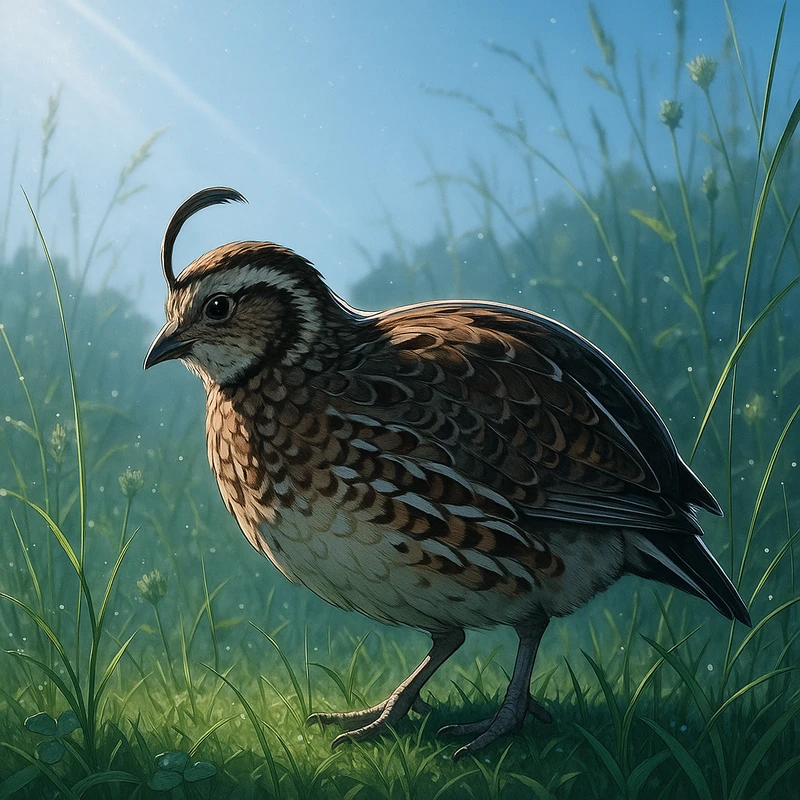 ウズラ(鳥)のAIイラスト|プロンプト紹介