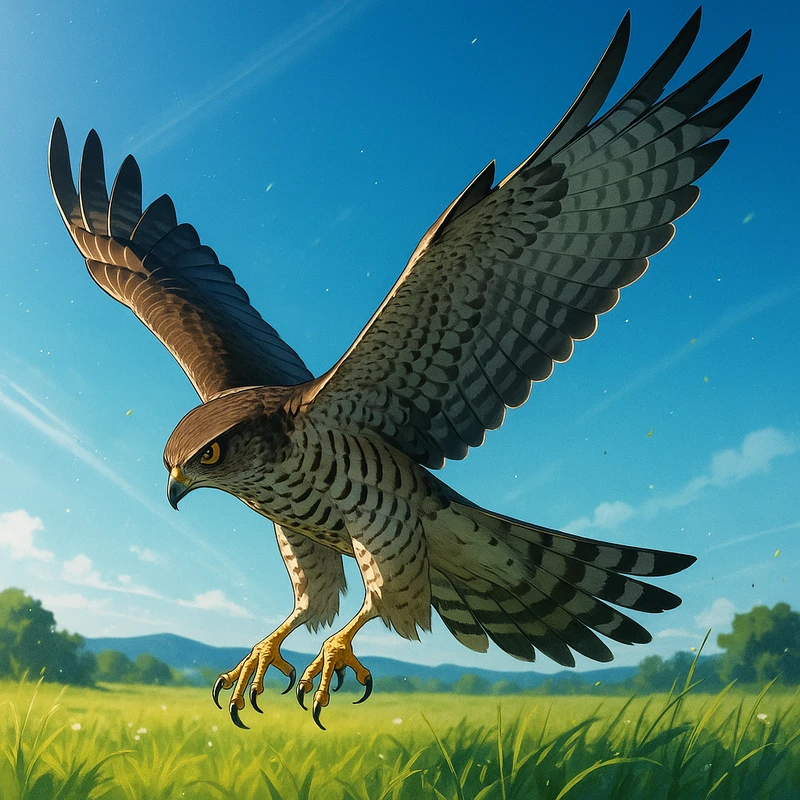 タカ(鳥)のAIイラスト|プロンプト紹介