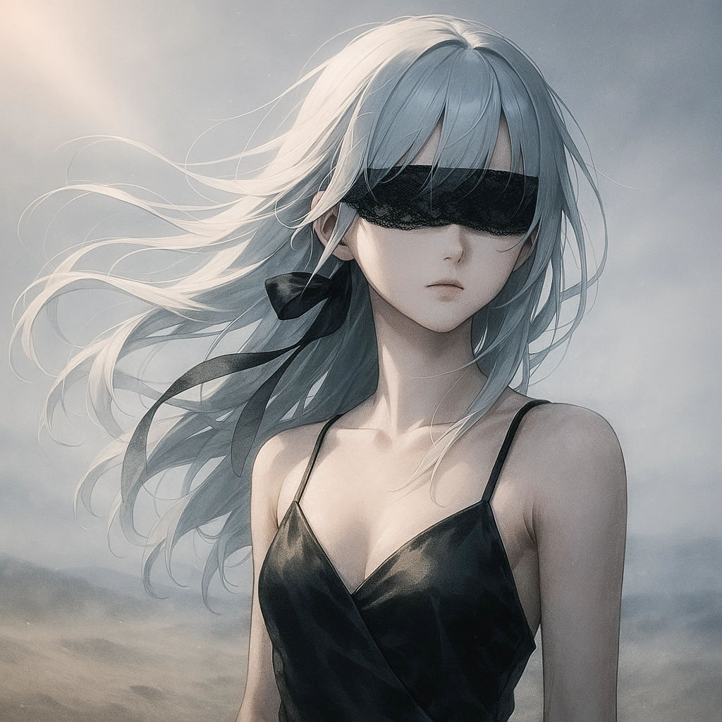 砂丘に立つ美女のAIイラスト|作例プロンプト紹介