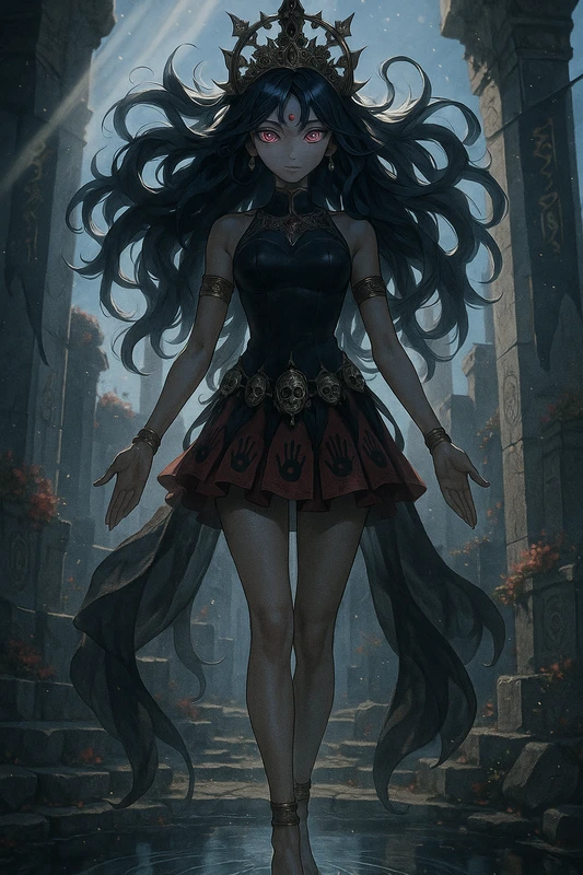 カーリー（破壊と死の女神）｜女神のプロンプト紹介