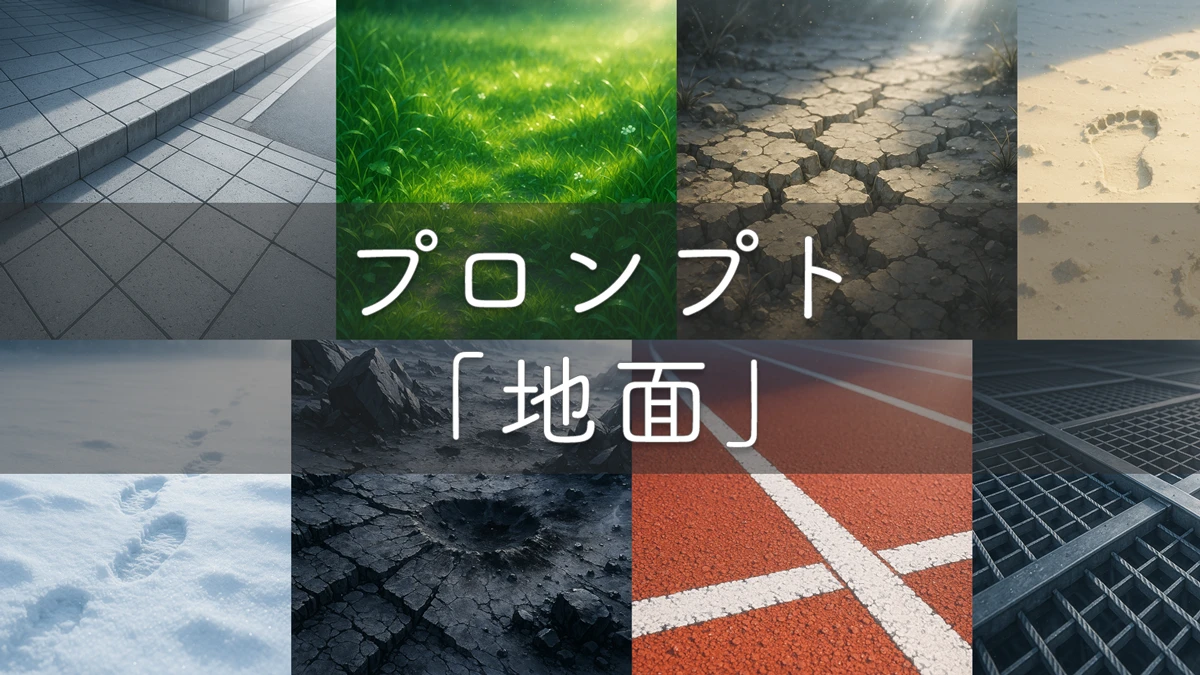 地面のプロンプト一覧(土系・砂利・都市系ほか)AIイラスト用