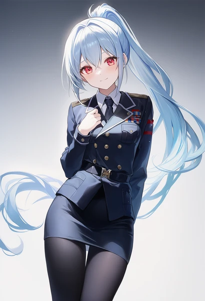 military officer uniformで生成したAI美少女イラスト