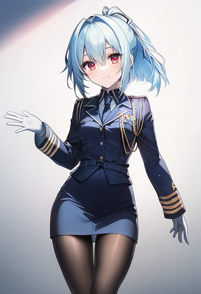 military naval uniformで生成したAI美少女イラスト