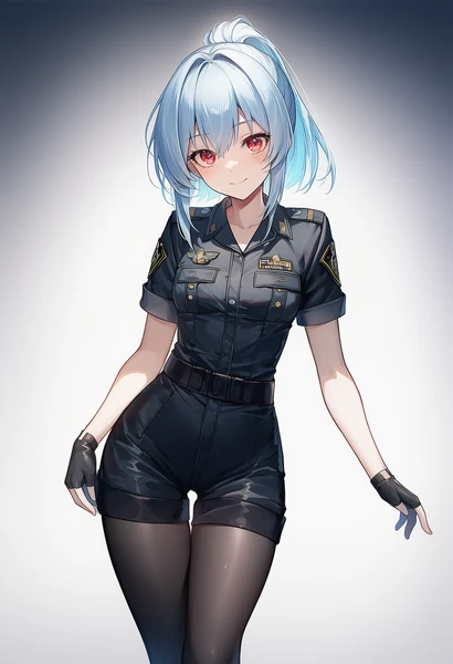 air force uniformで生成したAI美少女イラスト