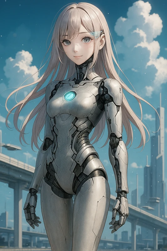 フルサイボーグ × 機械生命体|SF・近未来服のプロンプト紹介